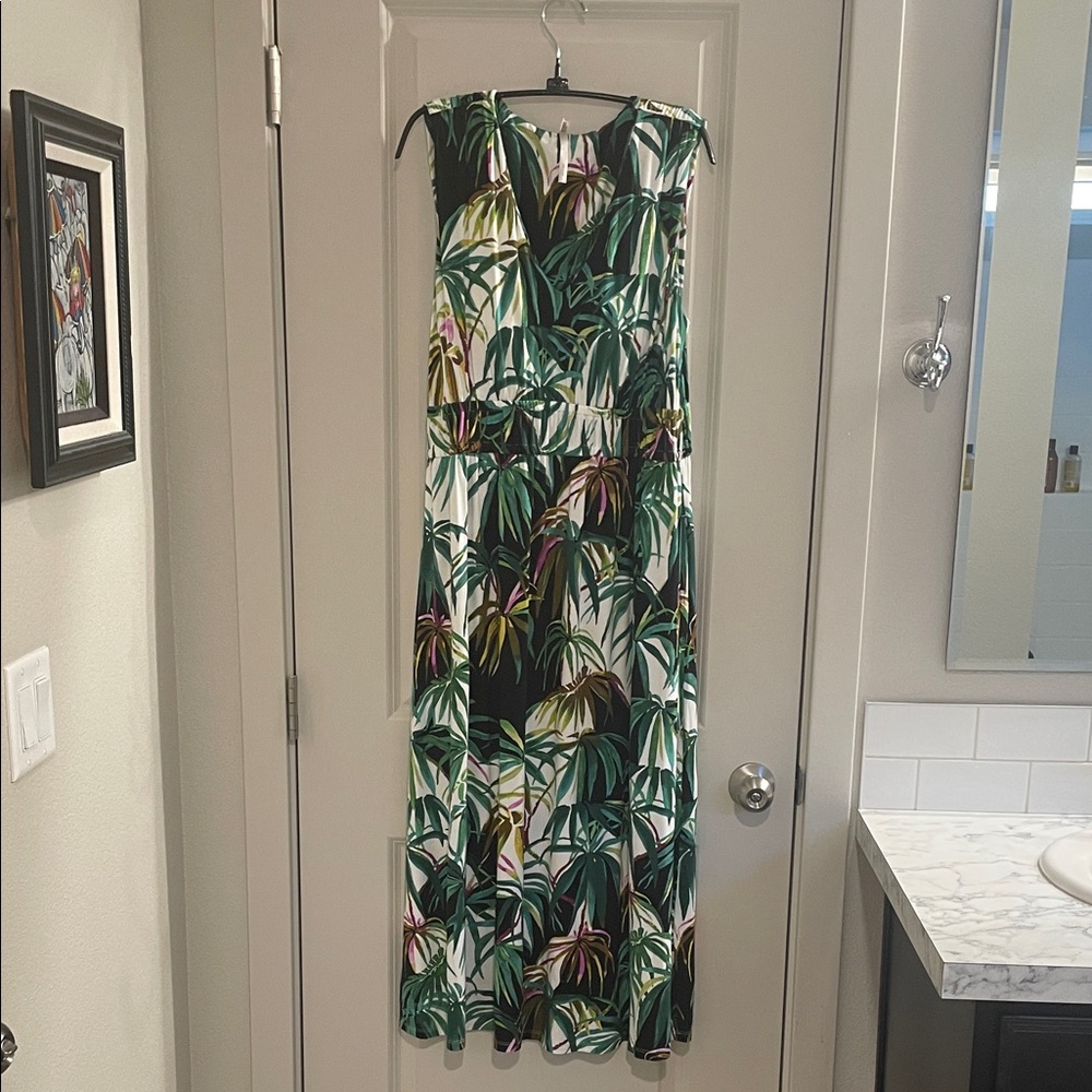 Soma Tropical Leaf Print Maxi Dress